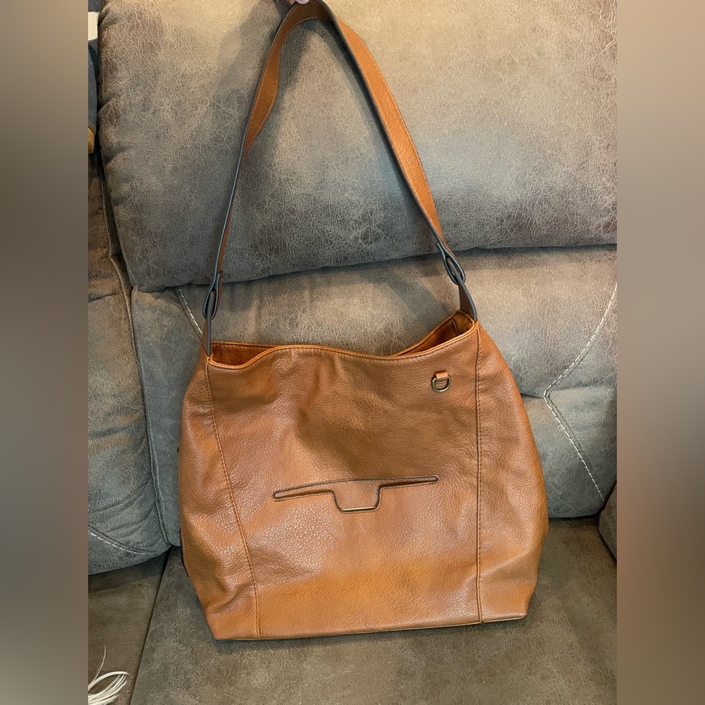 Darcy Marks London Tan Leather Hobo Bag